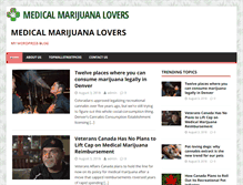 Tablet Screenshot of medicalmarijuanalovers.com